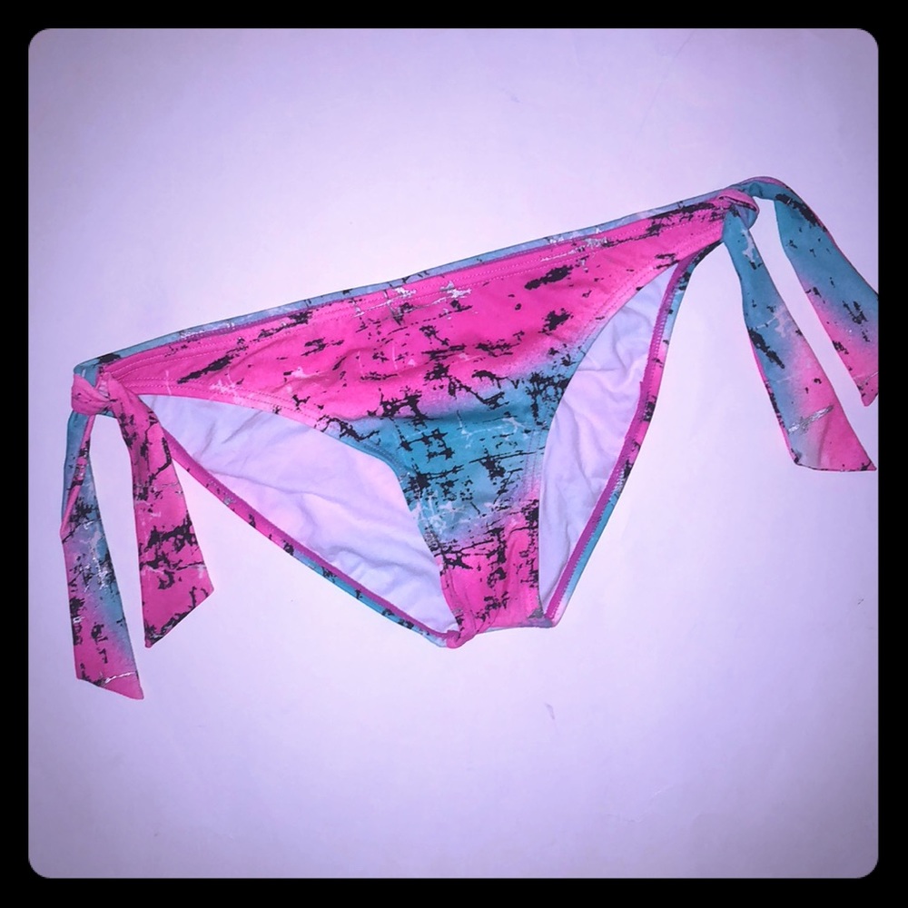 Billabong Pink and Blue Bikini Bottom